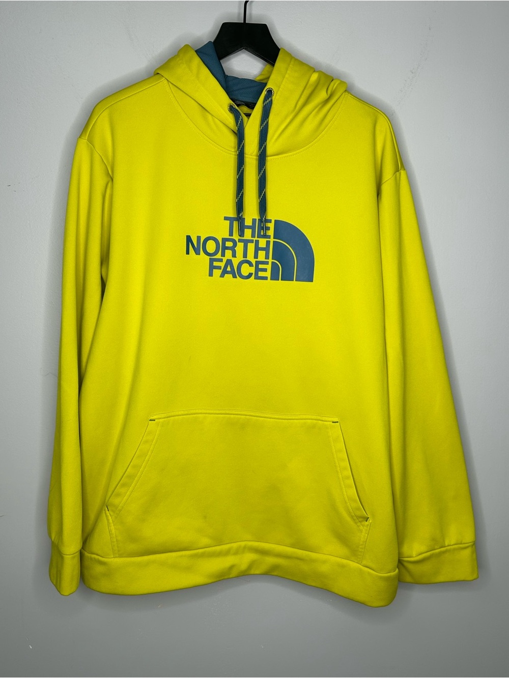 The North Face Yellow Hoodie Pullover Size XXL